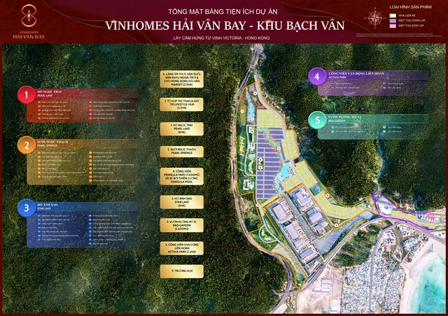 Mặt bằng tiện ích Khu Bạch Vân